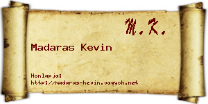 Madaras Kevin névjegykártya